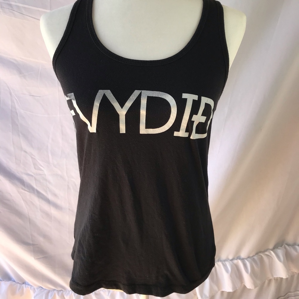 FVYDID black racerback tank size M